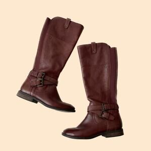 Marc Fisher Tall Leather Boots Size 7.5